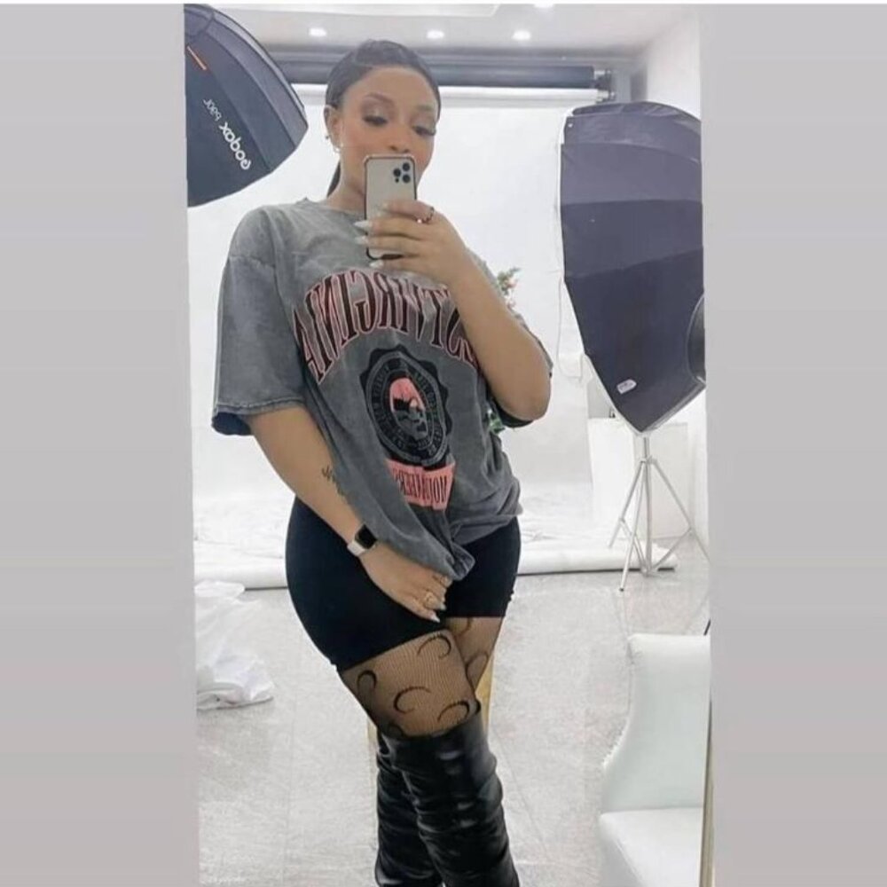 Oversized Graphic Tee Black Acid Wash Unisex L, M, XL